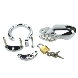 Generique Cage de chasteté STEEL PADLOCK 12 x 3.5cm
